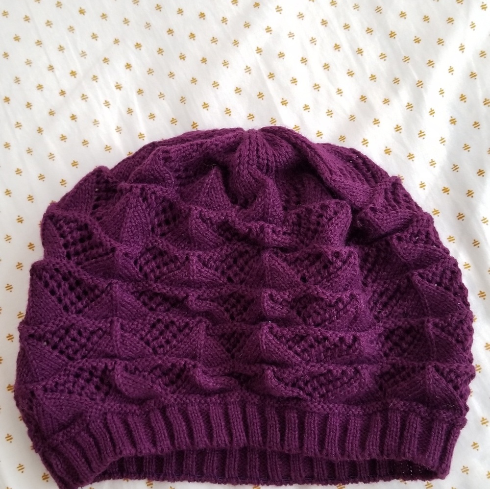 Purple beanie